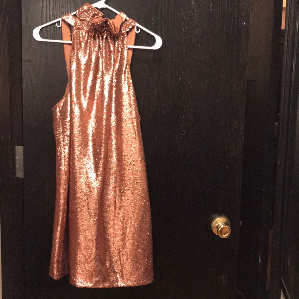 C/Meo Collective Illuminated Dress—Copper